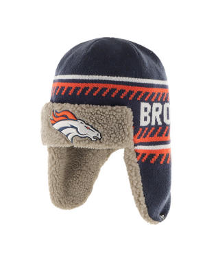 Denver Broncos - Light Navy Ice Cap Knit Hat, 47 Brand