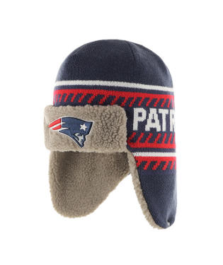 New England Patriots - Light Navy Ice Cap Knit, 47 Brand
