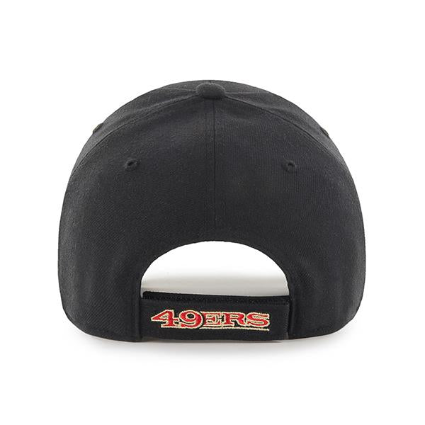 San Francisco 49ers - Black MVP Hat, 47 Brand