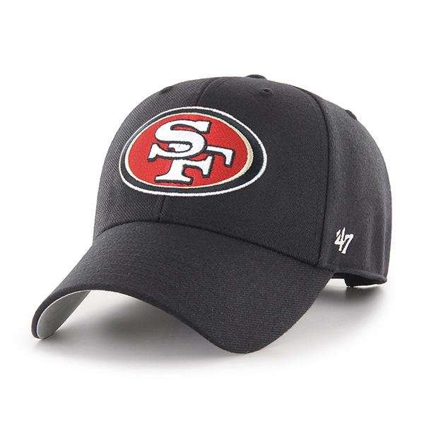 San Francisco 49ers - Black MVP Hat, 47 Brand