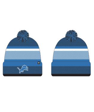 Detroit Lions - Blue Raz Northward Cuff Knit, 47 Brand