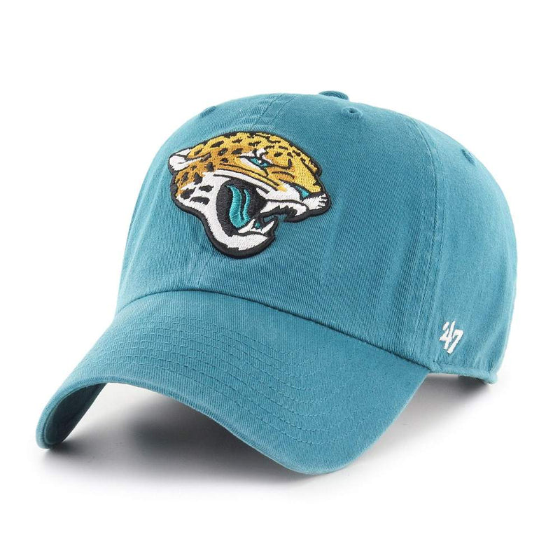 Jacksonville Jaguars - Dark Teal Secondary Brand Clean Up Adjustable Hat, 47 Brand