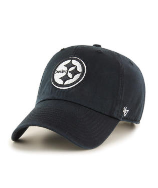 Pittsburgh Steelers - Black Clean Up Hat, 47 Brand