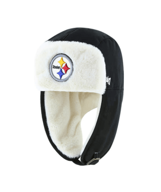 Pittsburgh Steelers - Black Trapper Hat, 47 Brand