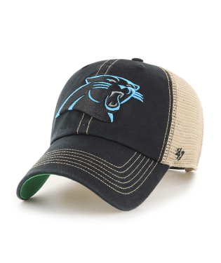 Carolina Panthers - Black Trawler Clean Up Hat, 47 Brand