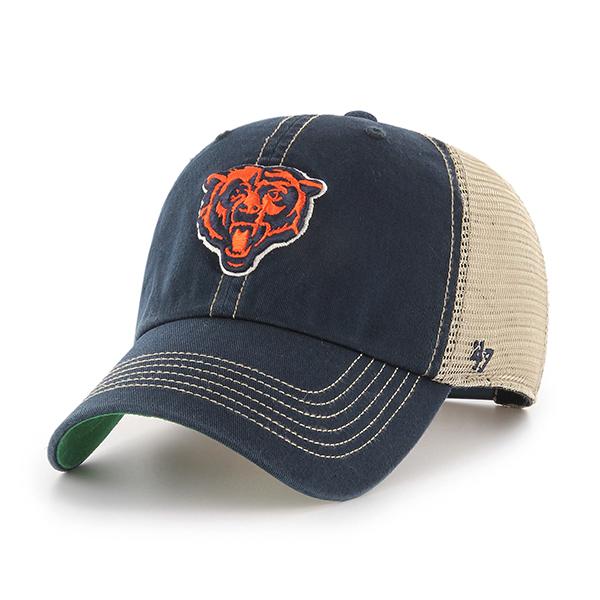 Chicago Bears - Trawler Navy Brand Clean Up Adjustable Hat, 47 Brand