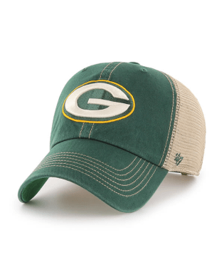 Green Bay Packers - Dark Green Trawler Clean Up Hat, 47 Brand