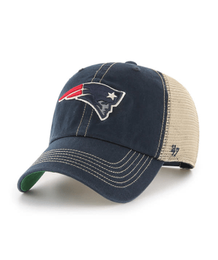 New England Patriots - Navy Trawler Clean Up Hat, 47 Brand