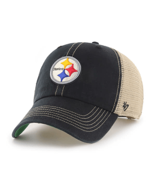 Pittsburgh Steelers - Black Trawler Clean Up Hat, 47 Brand