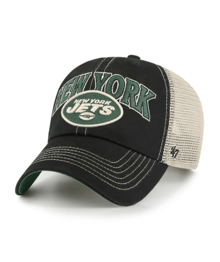 New York Jets - Vintage Black Tuscaloosa Clean Up Hat, 47 Brand