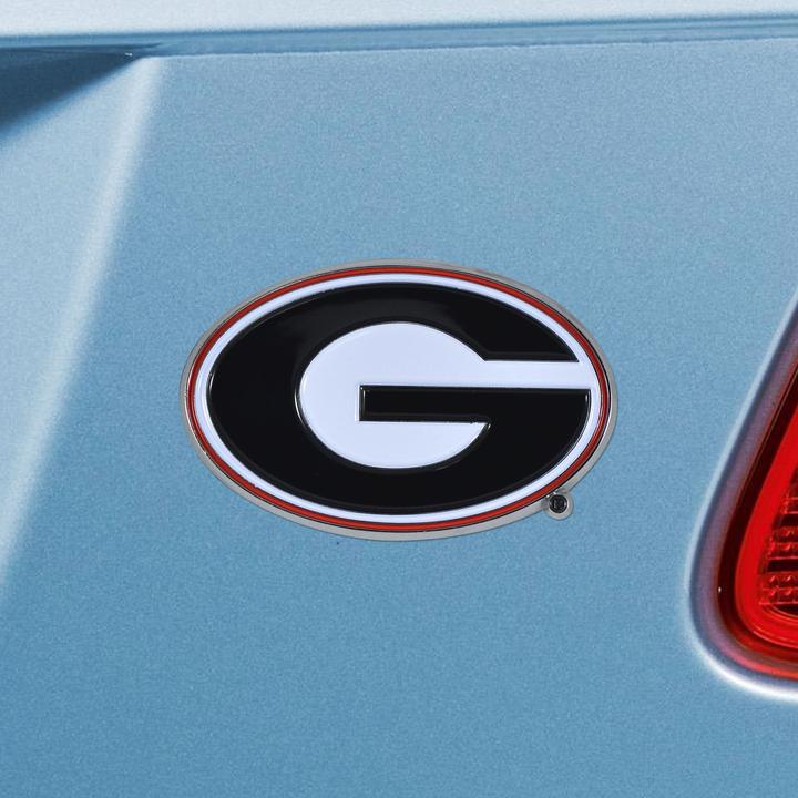 Georgia Bulldogs - Logo Metal 3" x 3.2" Auto Emblem