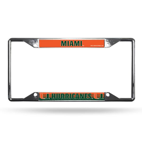 Miami Hurricanes - EZ View Chrome Frame