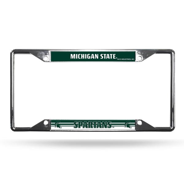 Michigan State Spartans - Chrome License Plate Frames