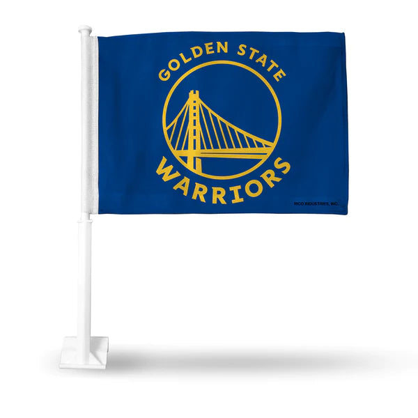 Golden State Warriors - Blue Car Flag