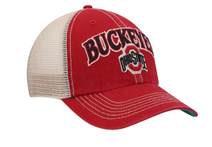 Ohio State Buckeyes - Razor Red Tuscaloosa Snapback Clean Up Brand Hat, 47 Brand