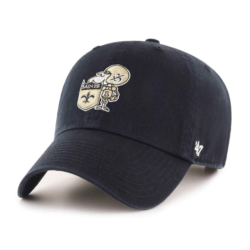 New Orleans Saints - Legacy Black Clean Up Hat, 47 Brand