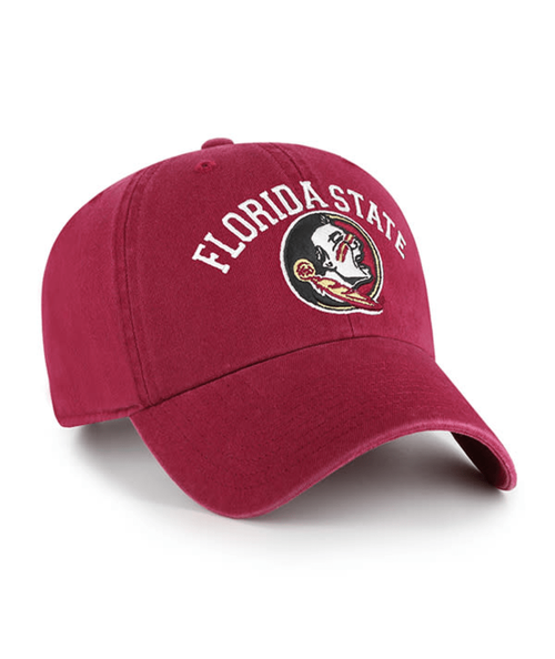 Florida State Seminoles - Cardinal Classic Arch Brand Clean Up Hat, 47 Brand