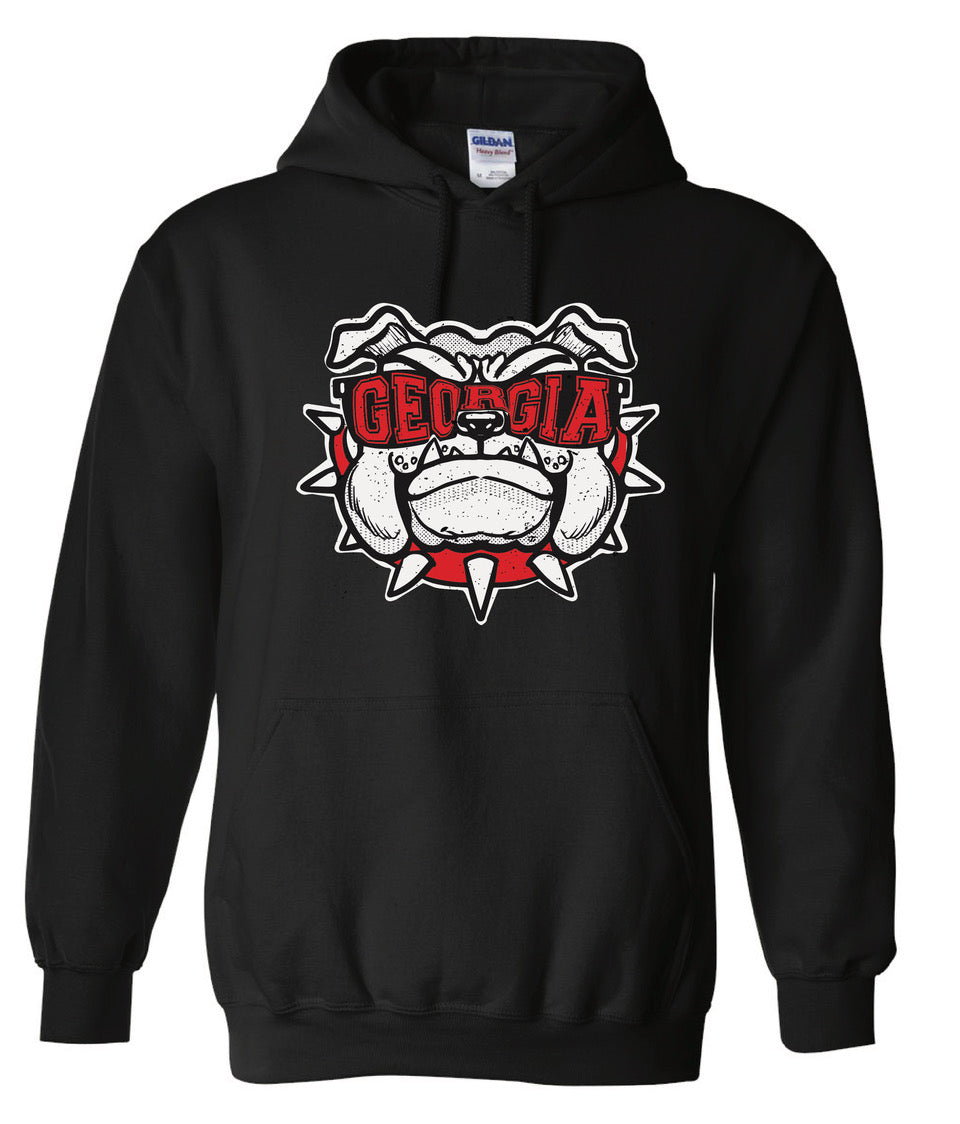 Georgia Bulldogs - Dog Face Hoodie