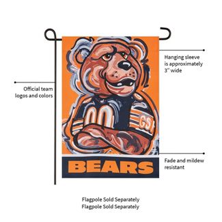 Chicago Bears - Suede GDN Justin Patten Garden Flag