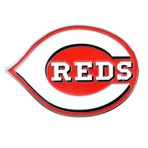 Cincinnati Reds - Logo 3" x 3.2" Metal Auto Emblem
