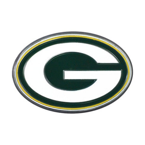 Green Bay Packers - Logo 3" x 3.2" Metal Auto Emblem