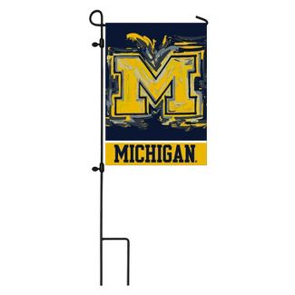 University of Michigan - Justin Patten Suede GDN Garden Flag