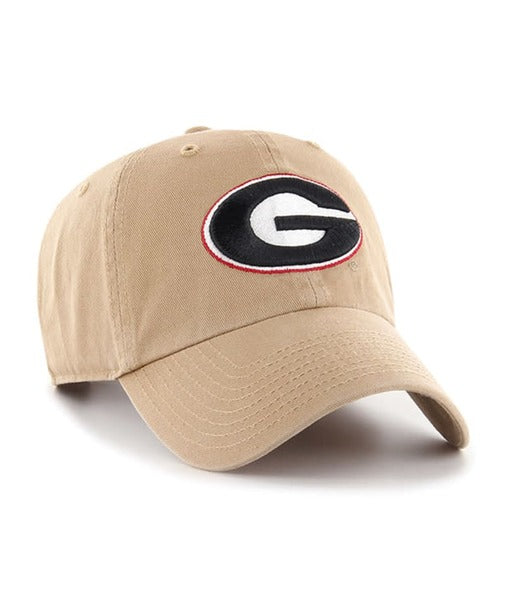 Georgia Bulldogs - Logo Khaki Mass Basic MVP Hat, 47 Brand