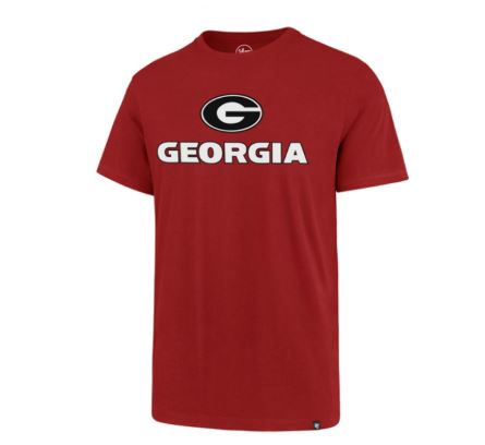 Georgia Bulldogs Red Imprint super Rival T-Shirt 