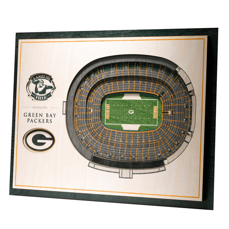 Green Bay Packers 5 Layer Stadiumviews 3D Wall Art