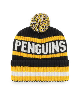 Pittsburgh Penguins - Black Bering Cuff Knit, 47 Brand