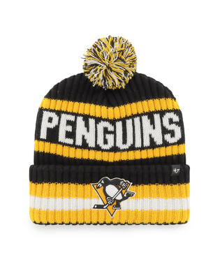 Pittsburgh Penguins - Black Bering Cuff Knit, 47 Brand