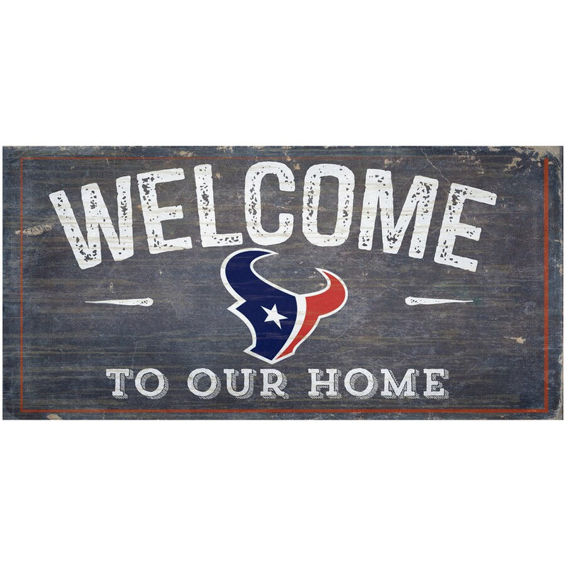 Houston Texans - Welcome to Our Home 6" x 12" Sign