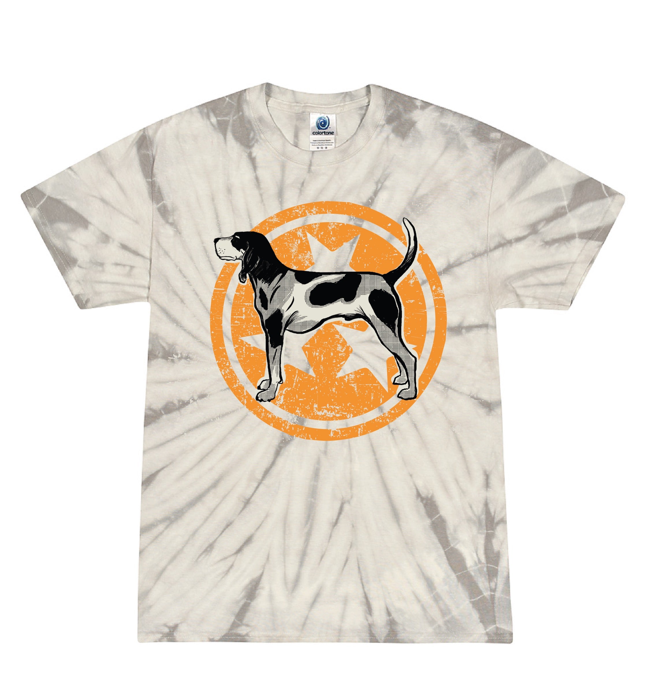 Tennessee Volunteers - Grey Tie Dye Volunteer State T-Shirt