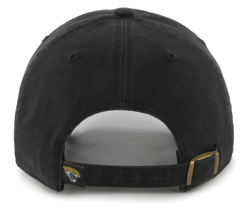 Jacksonville Jaguars - New Black Logo Brand Clean Up Adjustable Slouch Hat, 47 Brand