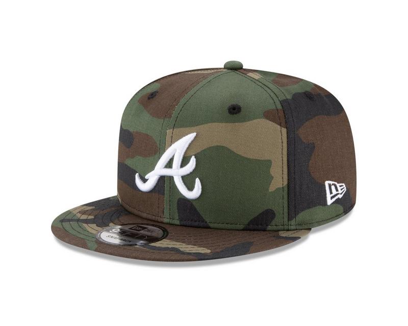 Atlanta Braves - Basic Camouflage 9Fifty Snapback Hat, New Era