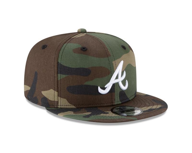 Atlanta Braves - Basic Camouflage 9Fifty Snapback Hat, New Era