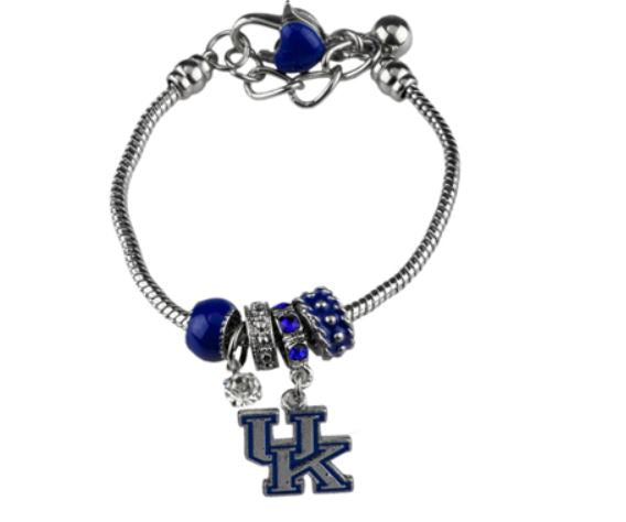 Univeristy of Kentycky - Kentucky Wildcats - Logo Charm Bracelet