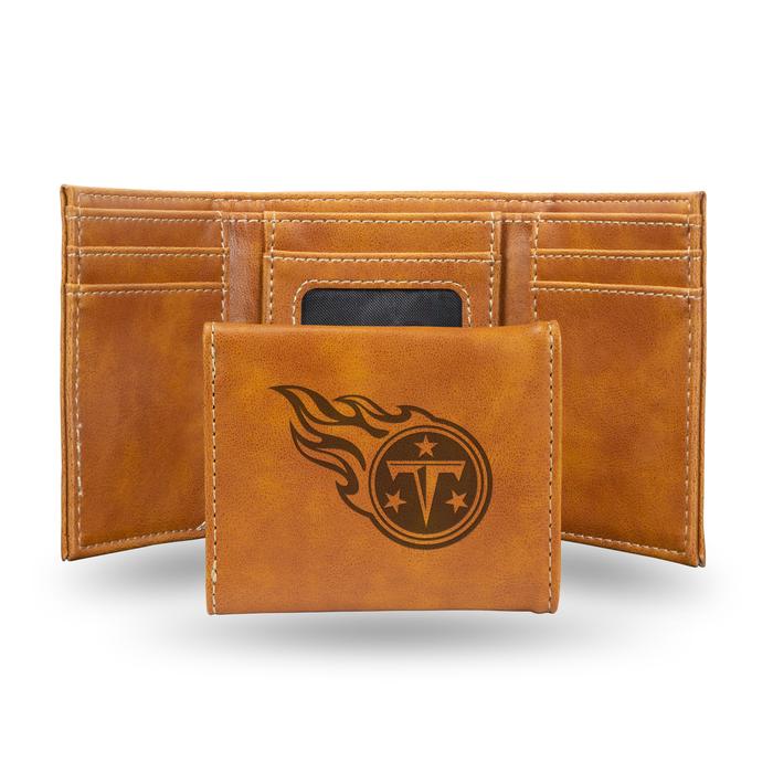 Tennessee Titans - Laser Engraved Trifold Wallet