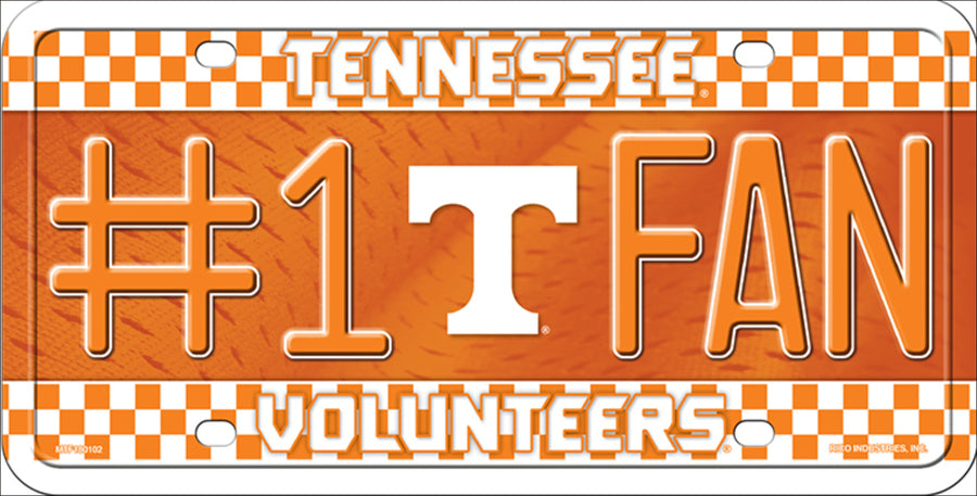 Tennessee Volunteers - #1 Fan License Plate