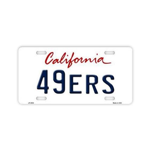 an Francisco 49ers License Plate Metal Vanity Tag Cover