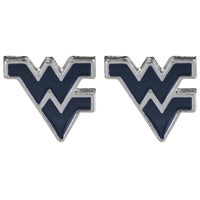 West Virginia Mountaineers Logo Stud Earrings