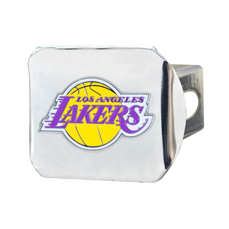 Los Angeles Lakers 3D Color Emblem on Chrome Hitch Cover