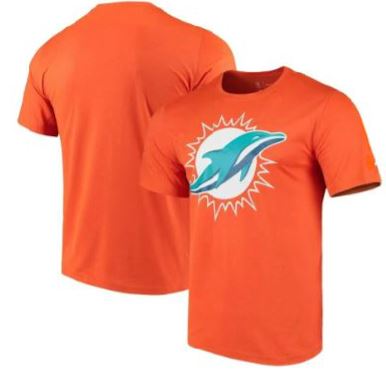 Miami Dolphins Orange Imprint Super Rival T-Shirt Men's