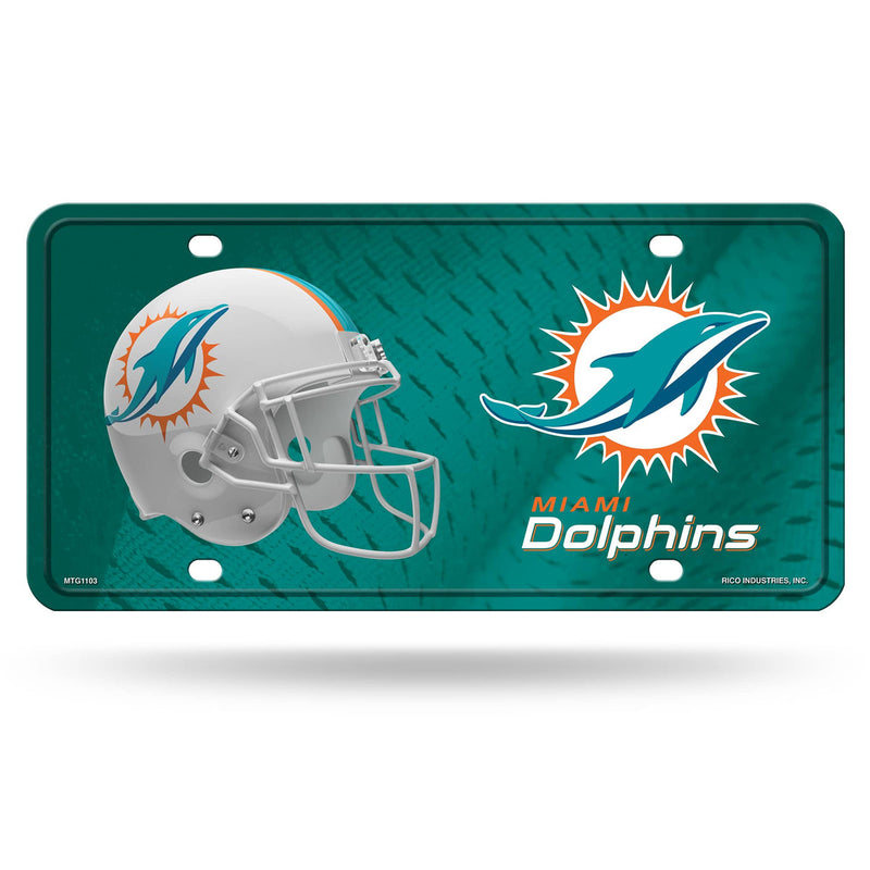 Miami Dolphins - Metal License Plate Tag