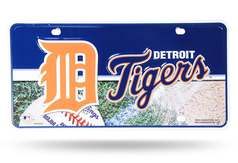 Detroit Tigers - Metal Auto Tag