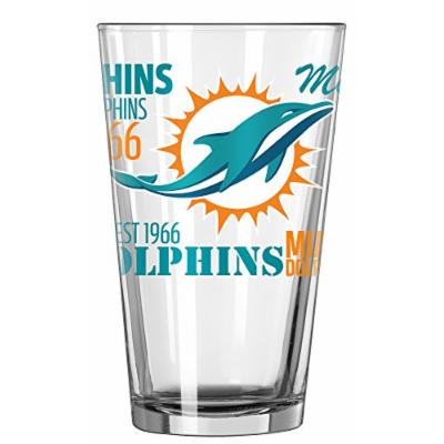 Miami Dolphins Pint Glass