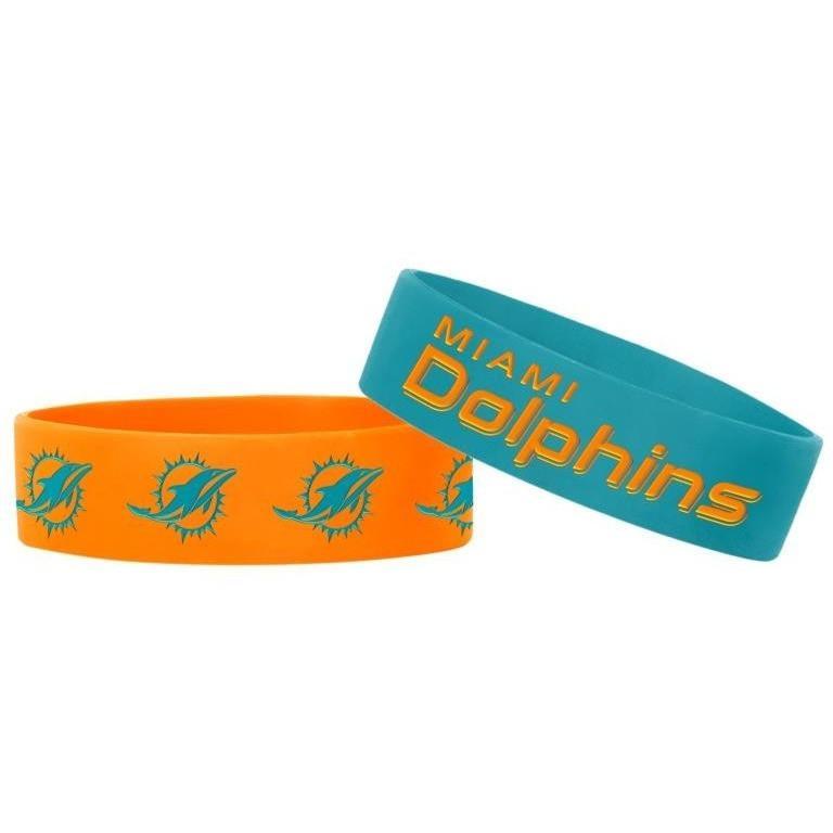 Miami Dolphins 2 Pack Bracelets