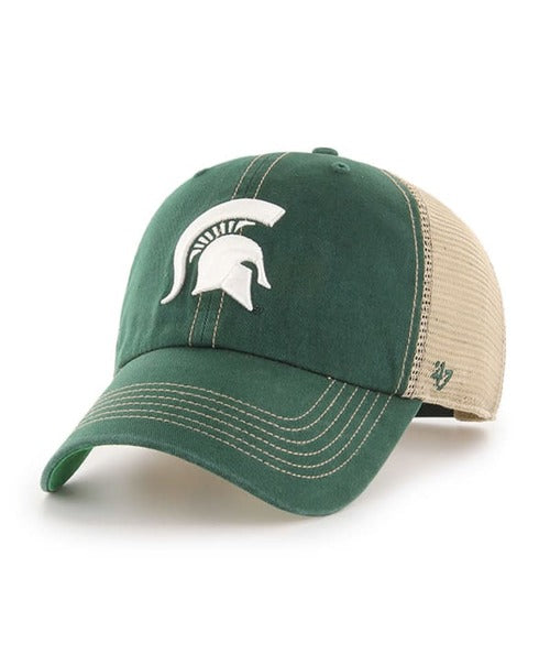 Michigan State Spartans - Dark Green Trawler Clean Up Hat, 47 Brand