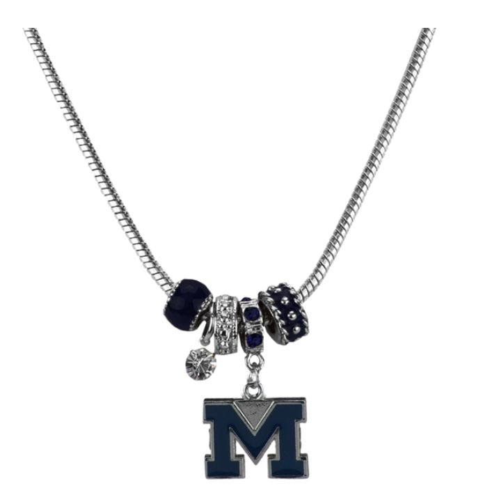 Michigan Wolverines - Logo Charm Necklace