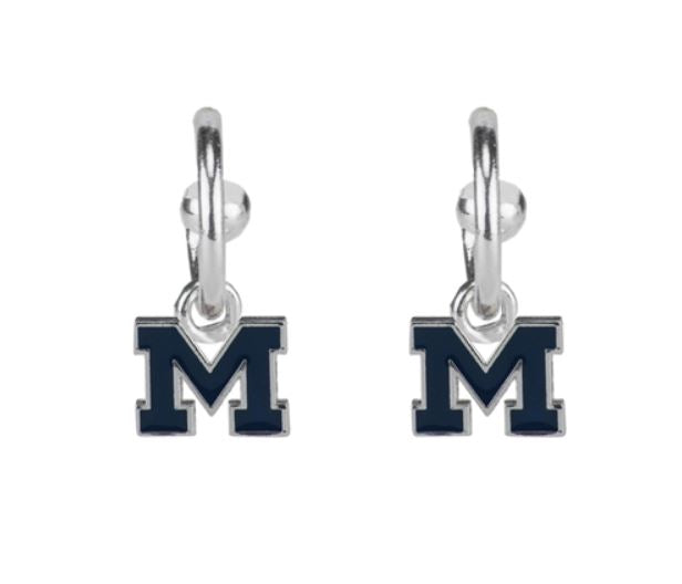 Michigan Wolverines - Logo Stud Earrings